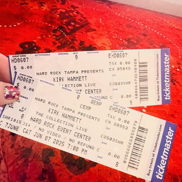 Kirk Hammett Metallica Gibson Guitar Event Poster Hard Rock Tampa Florida 6/7/25 - Picture 3 of 10